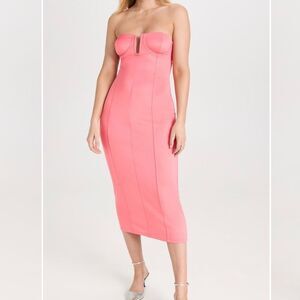 Victor Glemaud NWT Bustier Dress XS Peach